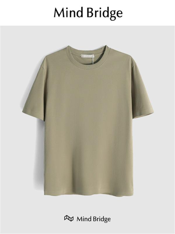 Tシャツ メンズ ゆったり 丸首 短袖 カジュアル シンプル 夏用 ベーシック トップス コーディネートしやすい 吸湿速乾 軽量 綿素材