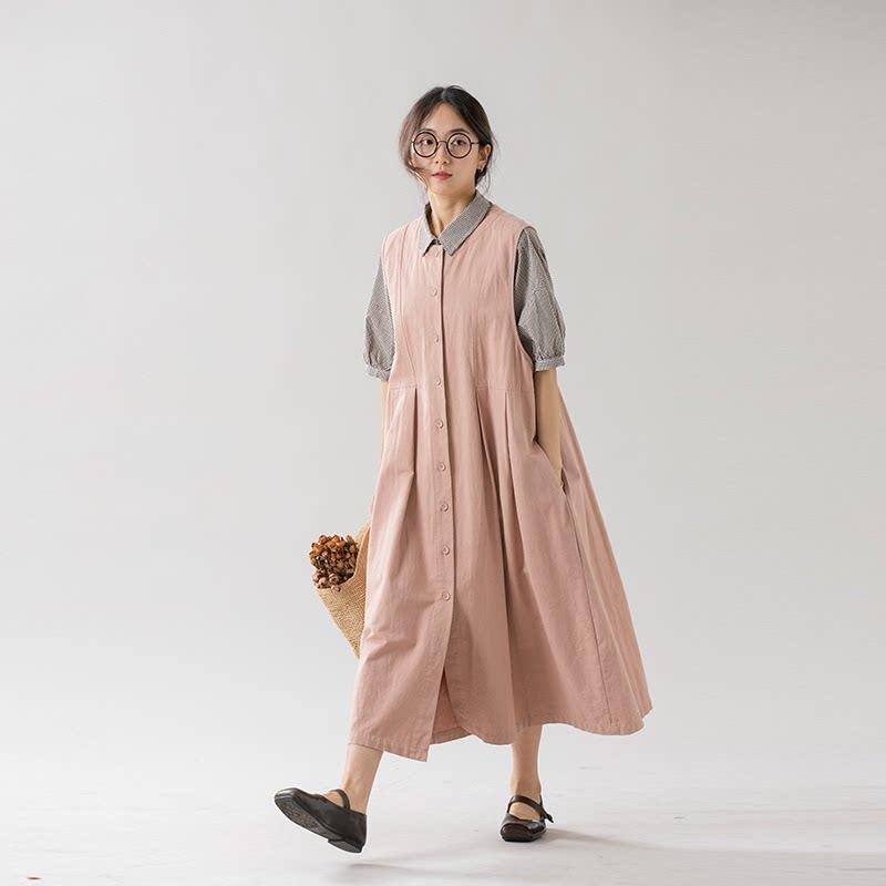 ワンピース レディース 春 ノースリーブ ゆったり スリム見せ ミドルロング ガーリー スタイル 普段使い カジュアル 軽量 伸縮性｜バランスケア　店