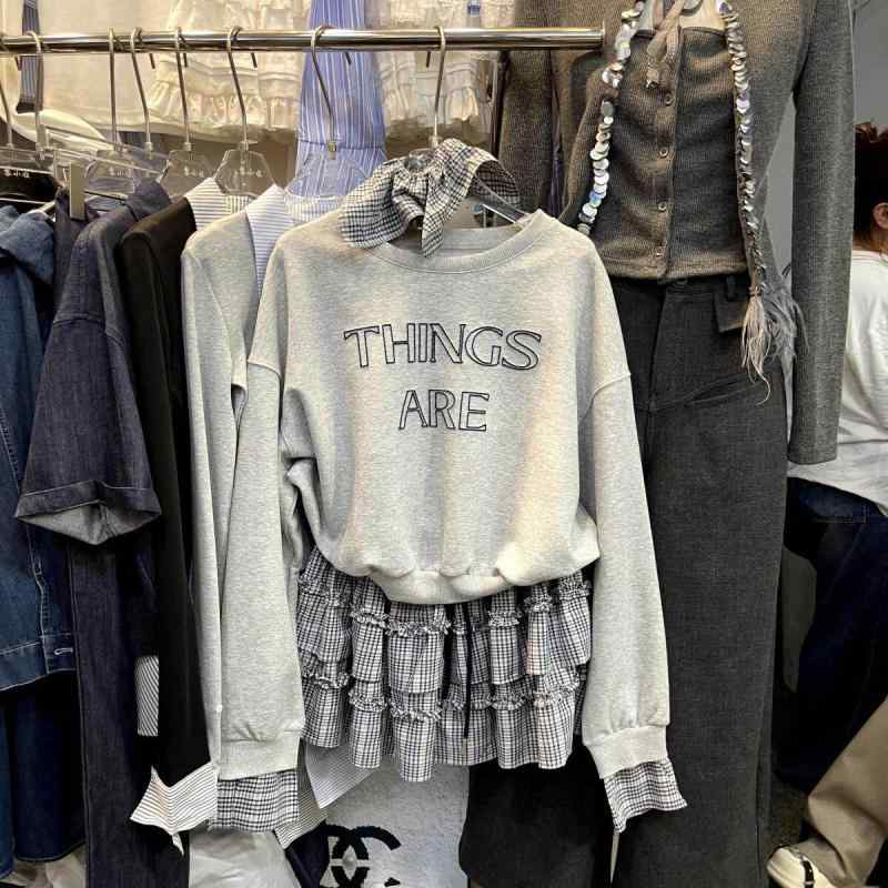 韓国 刷り上げる 背広 プルオーバー 調教師 パーカー 流汗 レディース 成人女性 心地好い 流行り物 春夏 ゆったり 照合のしるし柄 スコート 上下仕掛ける