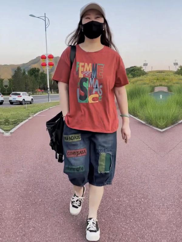 韓国 刷り上げる 背広 ティーシャツ 調教師 パーカー 汗水 レディース お上さん 心地好い 流行り物 今めかしい 夏 ゆったり か細い トップス ウォッシュドジーンズ 背広 上下書き割り