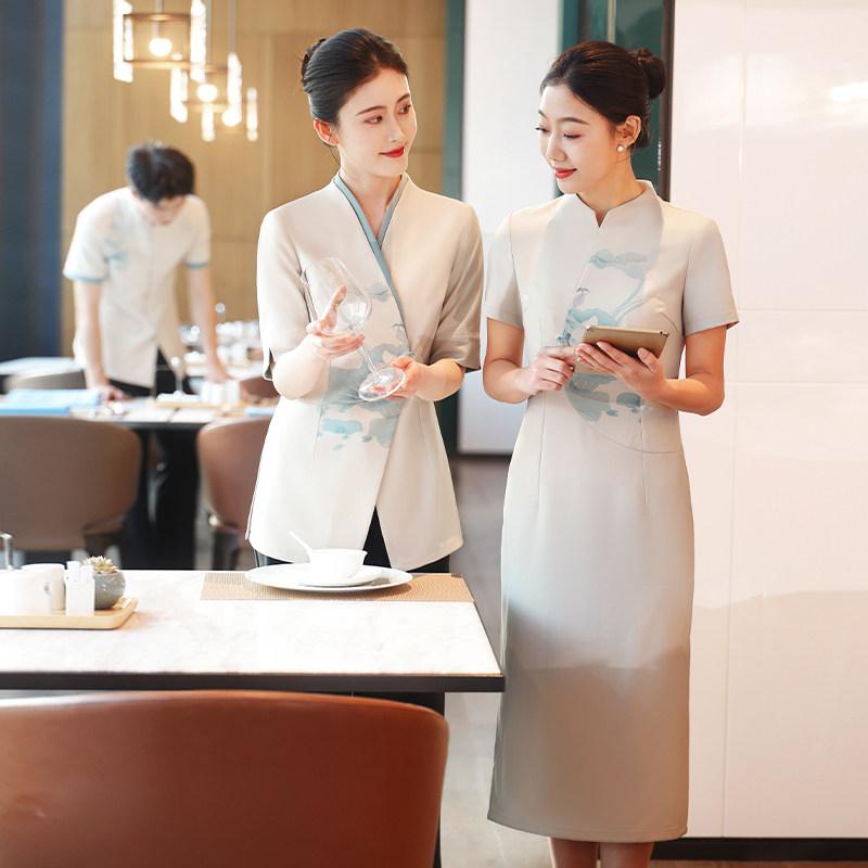 食べ物屋 給仕お召しもの レディース やり方服 御役目着 原材料 制服 瀬戸ものお召しもの 半袖 夏
