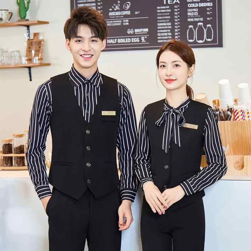 レストラン ウェイターウェア メンズ レディース ケータリング バーベキュー 料理店 作業服 仕事着 スタッフ ユニフォーム シャツ ビジネスウェア｜バランスケア　店
