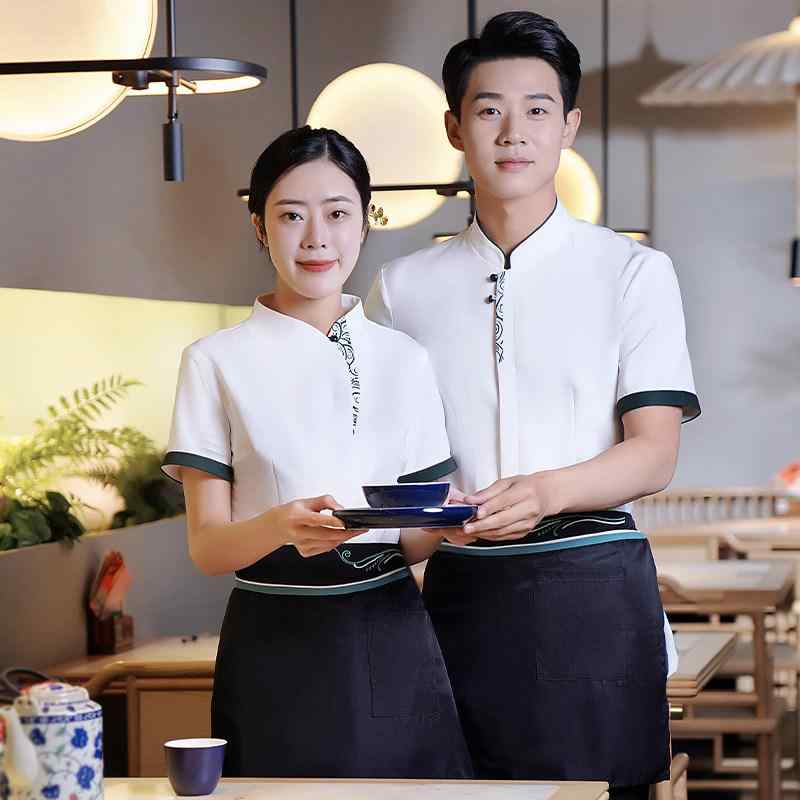 大衆食堂 給仕御召しもの レディース 中華一皿分の料理店 ケータリング 向こう正面待ち合い室 進め方服 働き口着 原材料 制服 半袖 上下書き割り 夏