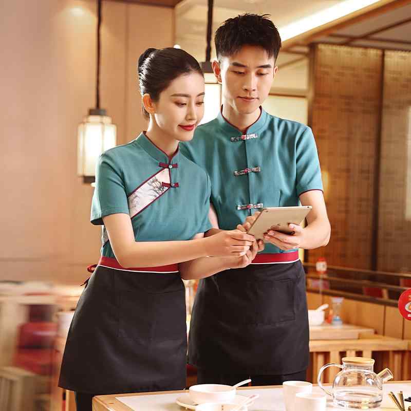 大衆食堂 給仕御召しもの レディース 中華一皿分の料理店 ケータリング 喫茶店 進め方服 働き口着 原材料制服 半袖 夏