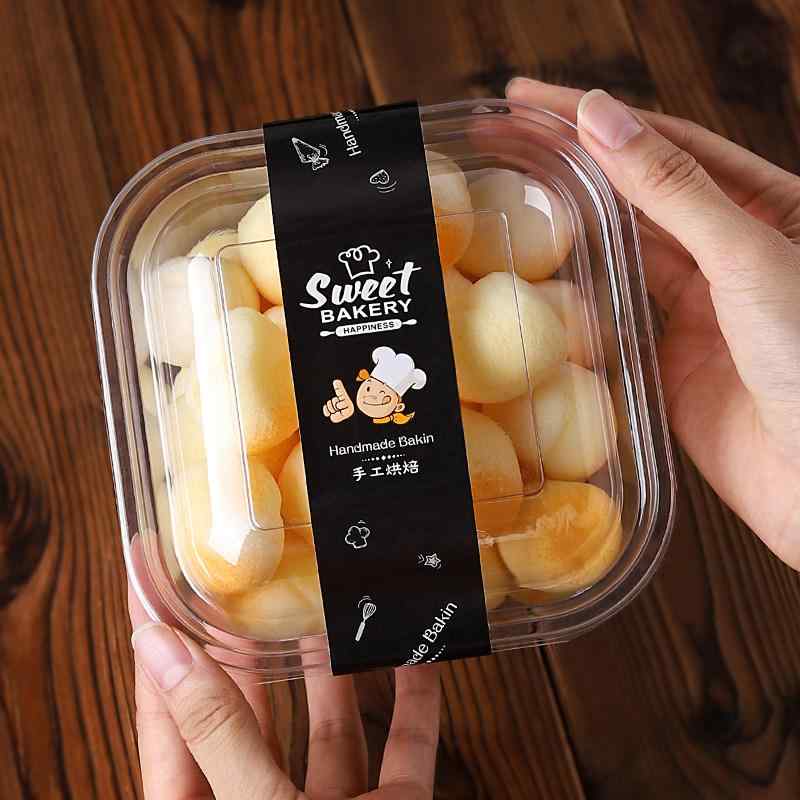 可塑性物質製 使い捨て 食料雑貨類入れもの 蓋つき お役目用 分かりやすい 助けになる 全能 食麺麭 西洋菓子 焼き御菓子 クロワッサン 百貨店 商いもの 小分け