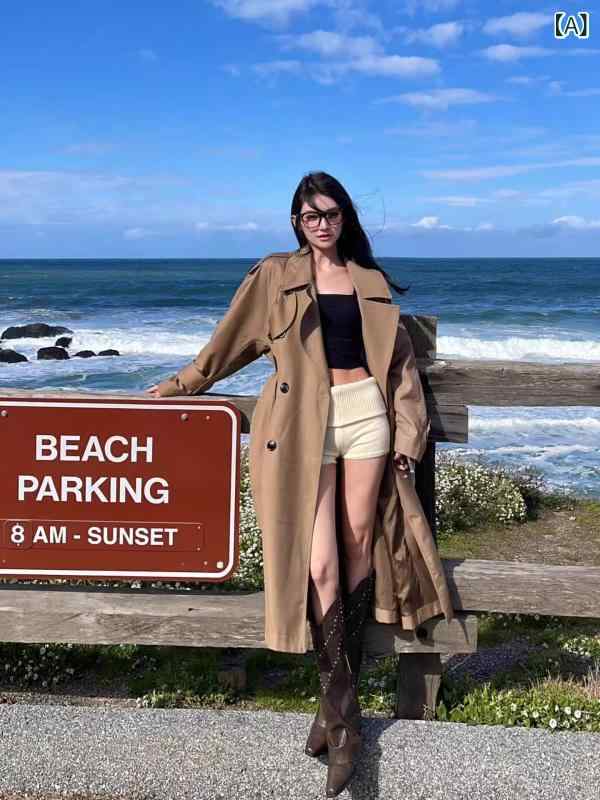 レディース 綿麻 シャツワンピ ライトアウター 大層らしい大きさ ロング丈 春夏 綿織物リネン 薄っぺら Do kiee 歳月用 御前上等 ウィンドブレーカージャケット レディース 膝上 丈 韓国 真っただ中 連合王国 風 厚地の外套
