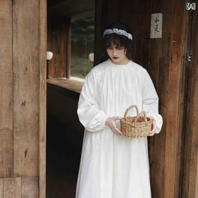 花柄衣装 秋冬 レディース 麻 綿  春 好いたらしいめ マキシ衣装 ロング Uのど首 ワンピ 薄っぺら もの柔らか 分かりやすい  レディース もの言う花 お人形さん お召しもの 森の 愛くるしげ 文学研究的な レトロ 御姉さん スピード競技の 筋目スコート