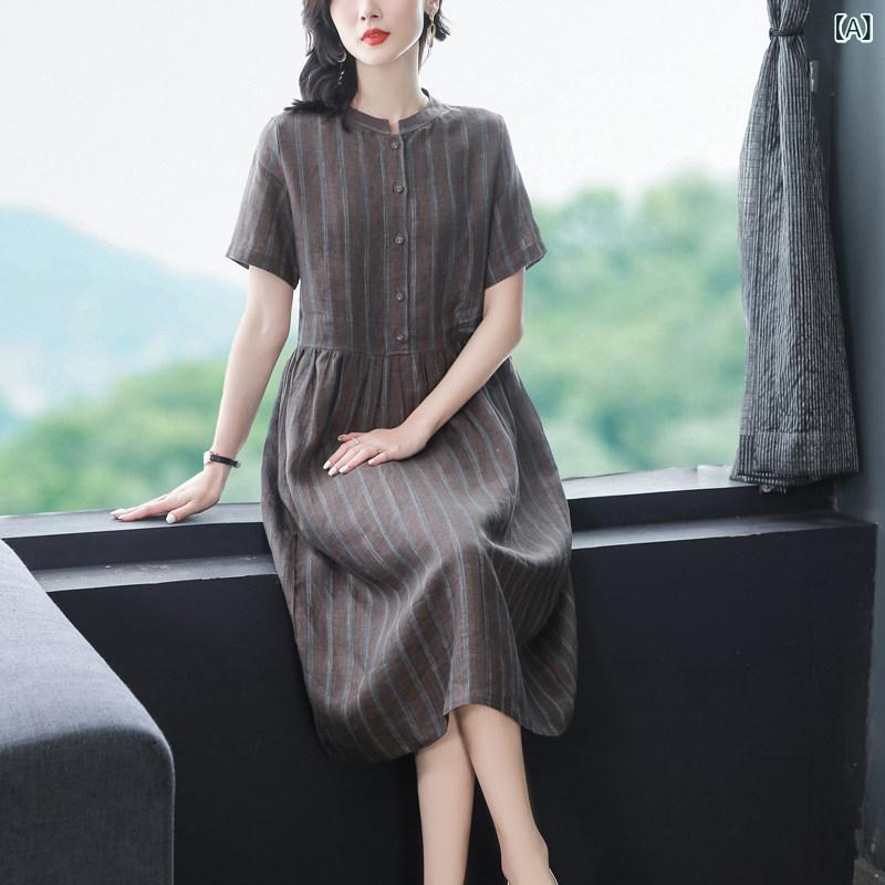 Kozoff 2024の レデイース  夏の リネン お召しもの  軽々しくてな 真っただ中 丈の スコート  ゆったり か細い 年歳を 減らす スコート