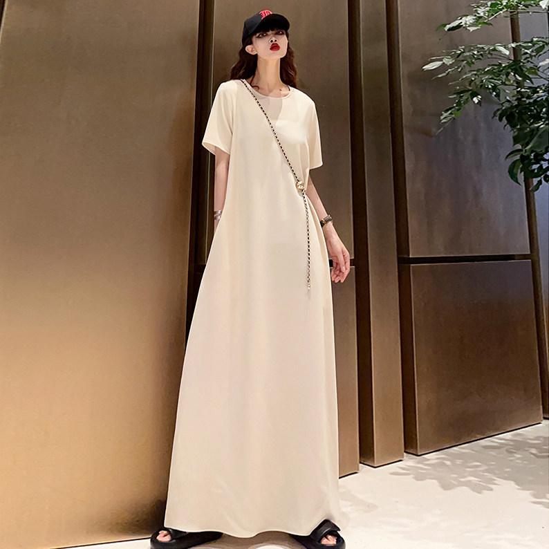 ロングスコート 御召しもの レディース 分かりやすいで 飛び切り 感の ある 色つや ドレープ 引っ切り無い ロング アンクル 丈 衣装 ゆったり 欧米風 甘 冷やりとした つつみ隠し 肉 か細い レディース