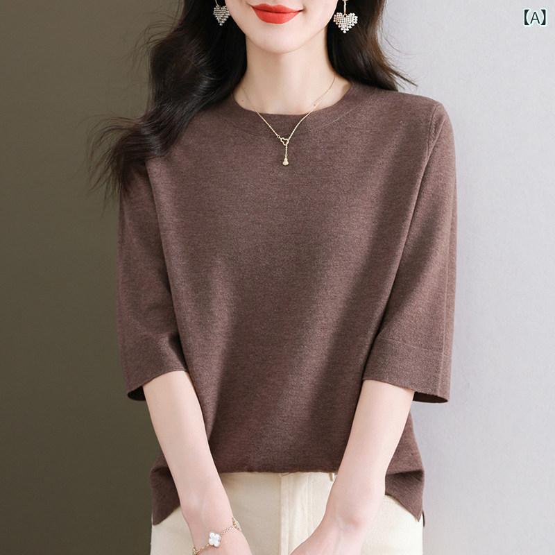 レディース 春服 可愛らしい 中年 御っ母さん 無地 真っただ中 捩り 羊毛 編み物 トップス ゆったり 馬鹿でかい大きさ スリミング スウェーター 細身 表現スタイル 座標軸輪っか プルオーバー