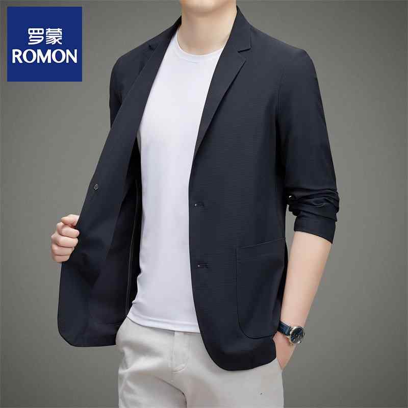 商行為 背広 上衣 ロモン 冷感高 弾力性 日焼押しとどめる 服 メンズ 点火装置 背広 春夏 ハイエンド 心地よい シングル ウエスタン 上衣