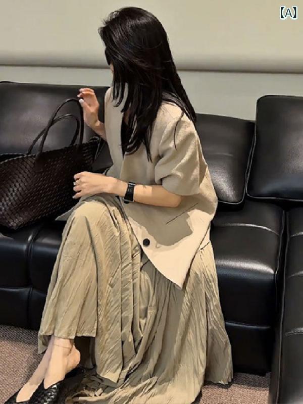綿麻 春夏秋 裏皆無 たわい無い 薄っぺら 気が大きい大きさ クールビズ 心地よい 商行為 紺 青 シアサッカー シャンブレー グレン読み合わせる レトロ 気が大きい大きさ 半袖 リネン 背広 上衣 お上さん用 2025年 Vのど首 真っただ中 丈 カラムシ いの一番