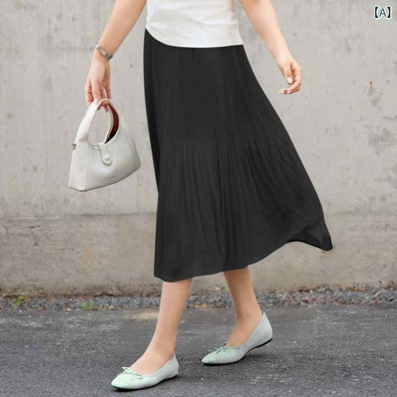 【 着 痩せ 筋目 a生産ライン 酉の方角 天然ゴム ロング シフォンスコート】 MsShe 大きめ 大きさレディース 服 2025 夏服 太め 粍