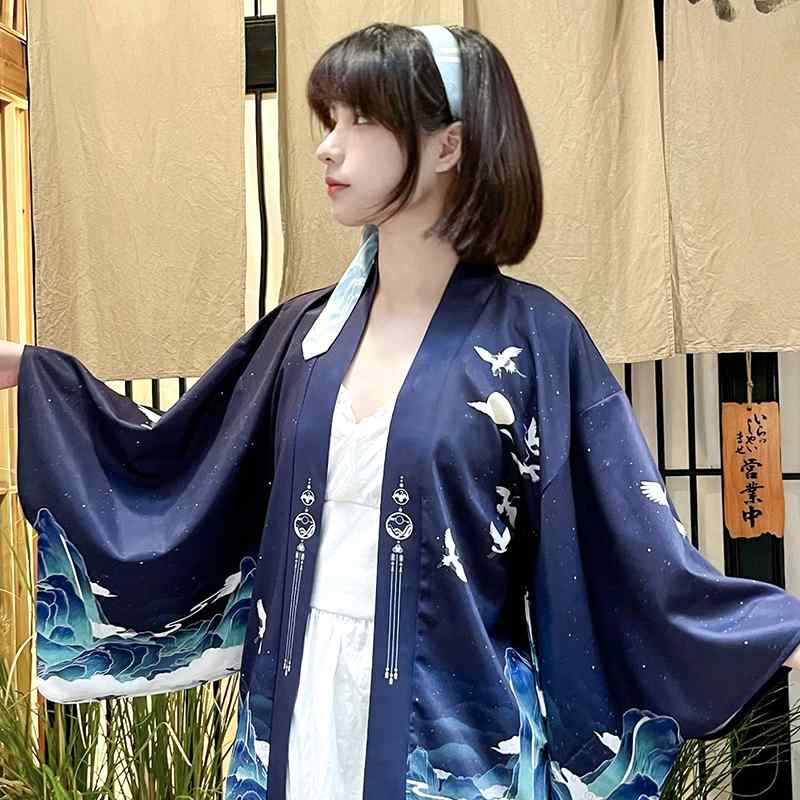 千里江山柄 新中華風 UVとり捨てる 紫外線打つ手 男女兼用 ユニ一発やる 羽織り 薄っぺら アウター 冷感 ひんやり原料品 全能
