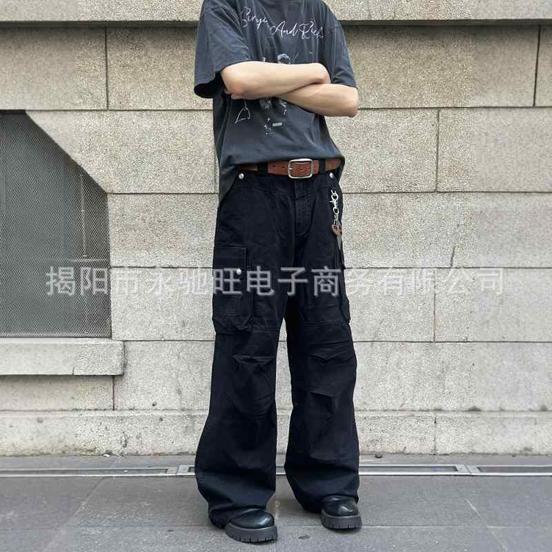 カーゴパンツ メンズ 男性用 ゆったり ワイドパンツ ストレート ズボン ボトムス 大きいサイズ 体型カバー 着痩せ ルーズフィット ストリート系 アメカジ レトロ カジュアル ポケット付き 厚手 丈夫 ワークパンツ 秋物 ボトム｜バランスケア　店 8,835円