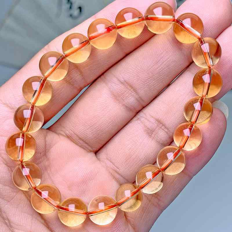 ブレスレット レディース 天然黄水晶 黄水晶 宝石 パワーストーン 腕輪 アクセサリー ビーズ ジュエリー 黄色 イエロー 透明感 高級感 華奢 シンプル 大人かわいい おしゃれ ファッション小物 プレゼント ギフト パーティー デイリー使い 天然石 黄｜バランスケア　店