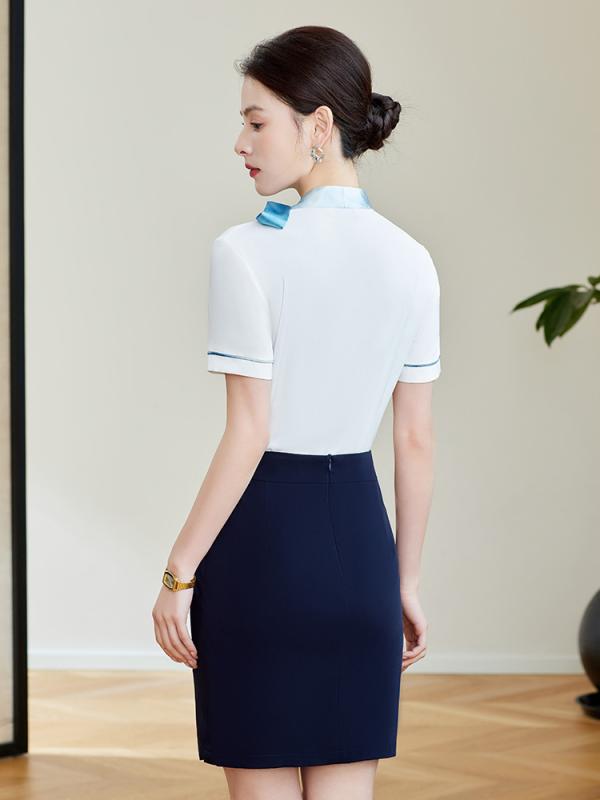 ブラウス レディース 通勤用 トップス 半袖 ホワイト系 リボンタイ付き オフィスシャツ 事務服 形態安定 薄手 通気性 涼しい 快適 上品 きれいめ フォーマル 普段使い ビジネス カジュアル スタイルアップ 体型カバー ゆったり 二の腕カバー 着痩せ｜バランスケア　店