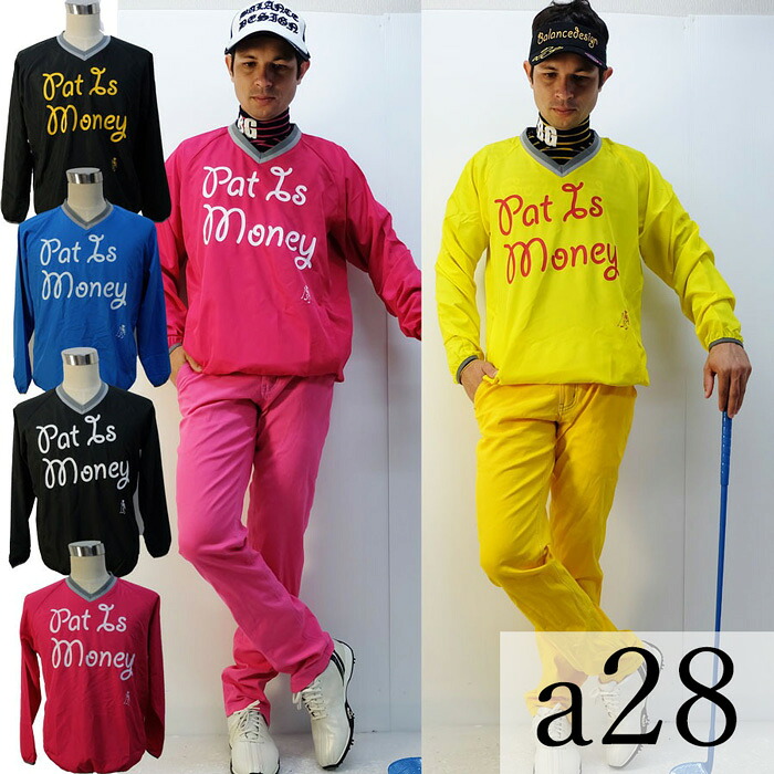 a28 秋春薄っぺらスカルVネックブルゾンゴルフウェア☆S～4L/レインウェアＺＩＰ【メンズ】【ゴルフお召しもの】途轍も無い大いさgolf/制限事項/着飾る/ ブルゾン-スポーツ・アウトドア-ゴルフ