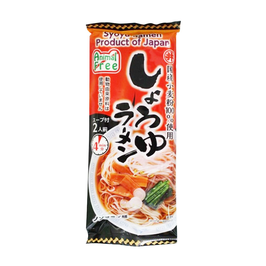 楽天市場 アニマルフリー しょうゆラーメン 2食入 186g 東亜食品 ヴィーガン ベジタリアン 海外土産 自然派ストアsakura