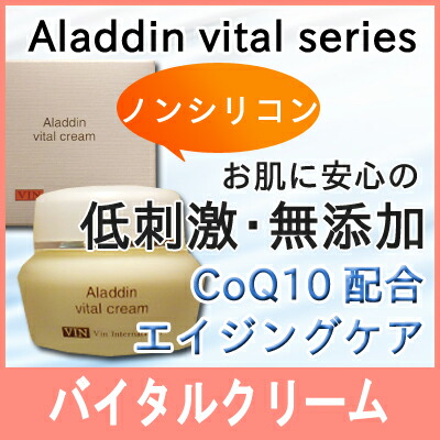 イオニート VIN(バン) アラジン バイタルクリーム 40g イオニート ノンシリコン 美容クリーム 低刺激 無添加 サロン専売 即納 お得 送料無料 あす楽 バン インターナショナル