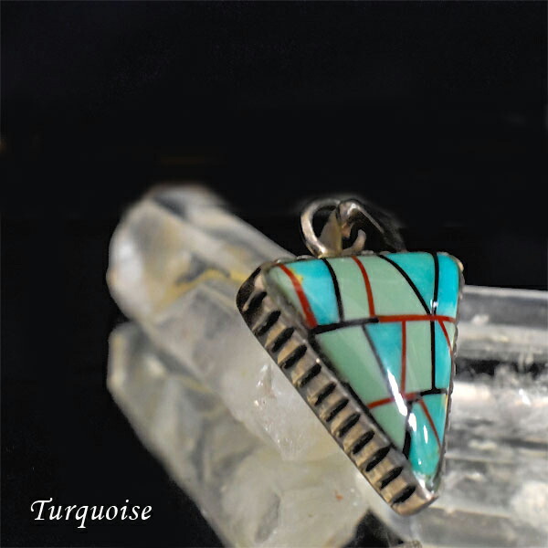 楽天市場】インディアンジュエリー ペンダントトップ ズニ族