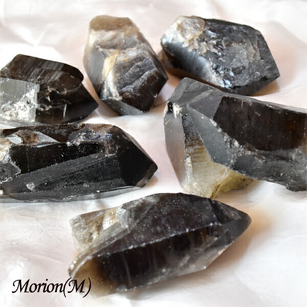 楽天市場】一点物 モリオン ポイント 黒水晶 ポイント ハンドサイズ