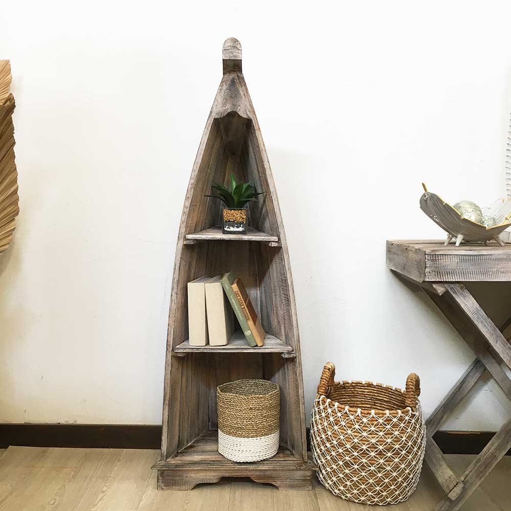 楽天市場】【ポイントUP アジアン バリ】 ボートラック 2段 エメラルド