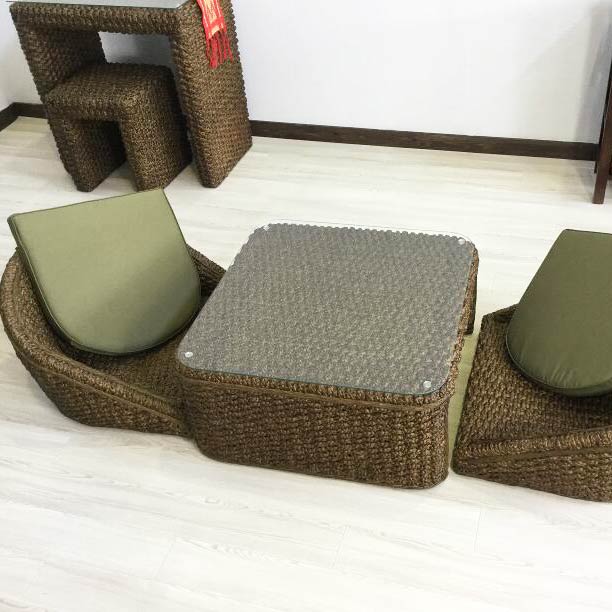 【ポイントUP アジアン バリ】 家具 ローテーブル 3点セット 座椅子 ブラウン ウォーターヒヤシンス イージーチェア 座椅子 和モダン アジアン家具 バリ家具 おしゃれ 南国 和室 クッション アジアン インテリア バリ ハワイアン 西海岸 ボヘミアン ボーホー [ss2506] 35,035円