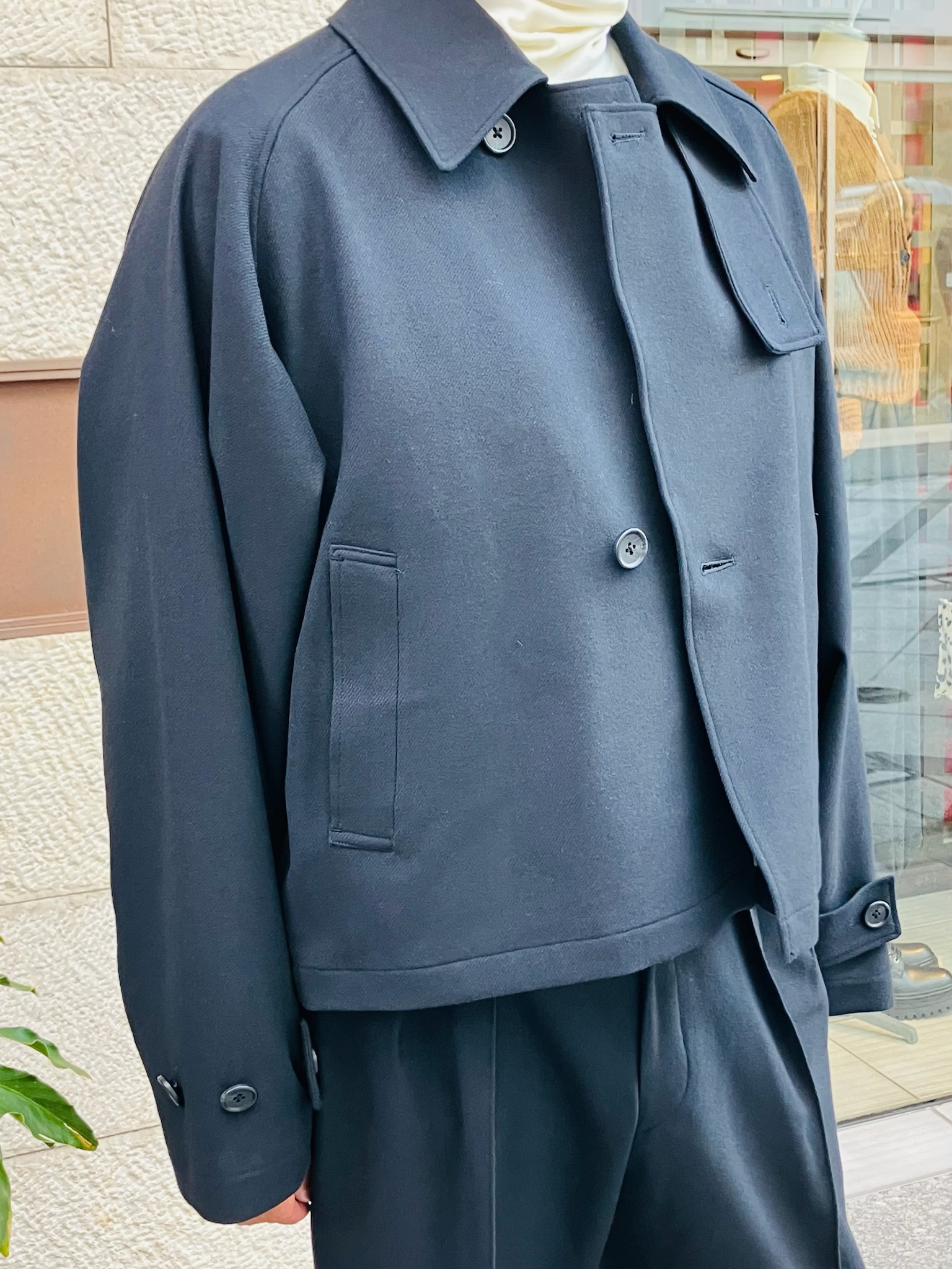 楽天市場】RAINMAKER KYOTO 切替えノーカラージャケット レイン