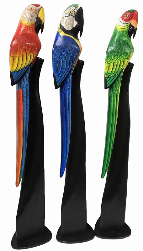 楽天市場】【5のつく日Wポイント】 天然石 手彫り鳥 おうむ オブジェ