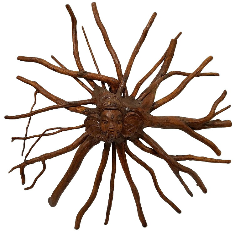 楽天市場】スワールウッド モンキーポッド 木彫り ガネーシャ Ganesh