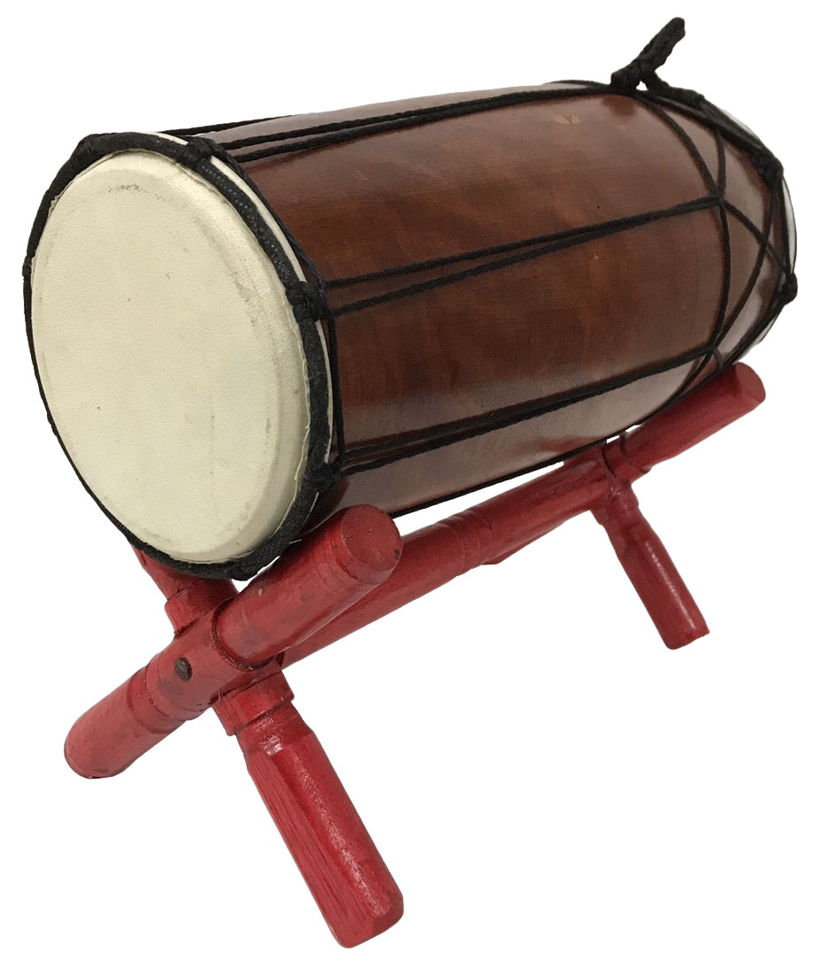 Djembe (drum) 30cm horizontal JEMBE/bongo/drum/music accessory/musical instrument/percussion instrument/folk instrument/Bali/Asian/Ethnic/interior/imported miscellaneous goods/carving/woodcarving/carving/wood/wood/natural wood/with stand [Bali Asian miscellaneous goods Bali Paradise]