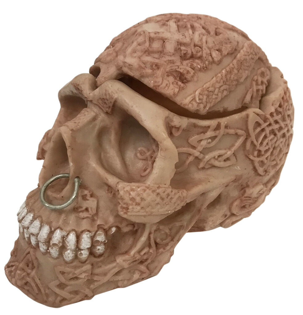 髑髏 ドクロ 灰皿 マーブル スカル アッシュトレイ アメリカ 香炉 希少