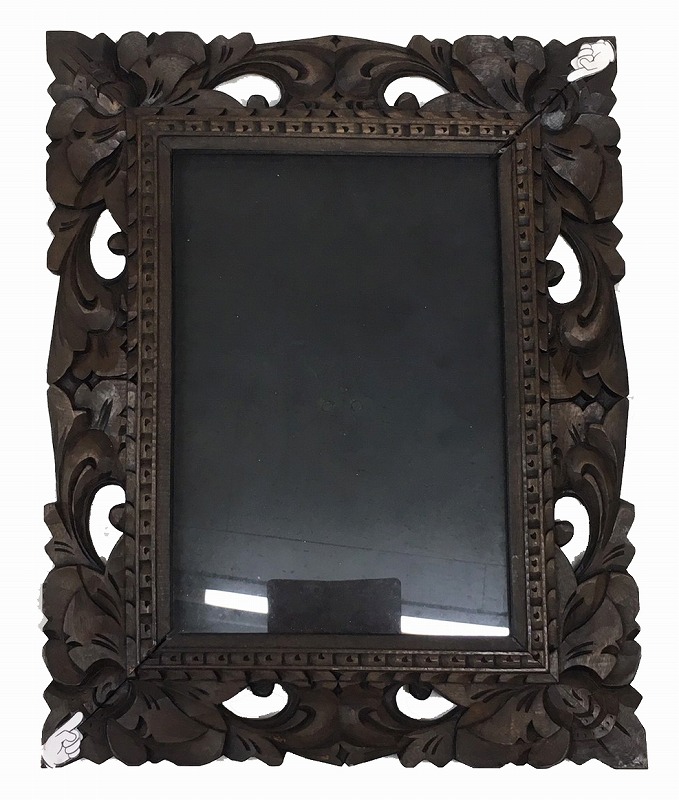 楽天市場】アジアン雑貨 バリ木彫り フォトフレーム 【A4壁掛けタイプ