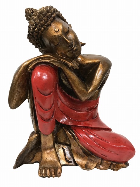 楽天市場】一刀彫 頬杖仏陀 26cm 仏像 仏陀 ブッダ オブジェ 仏像の