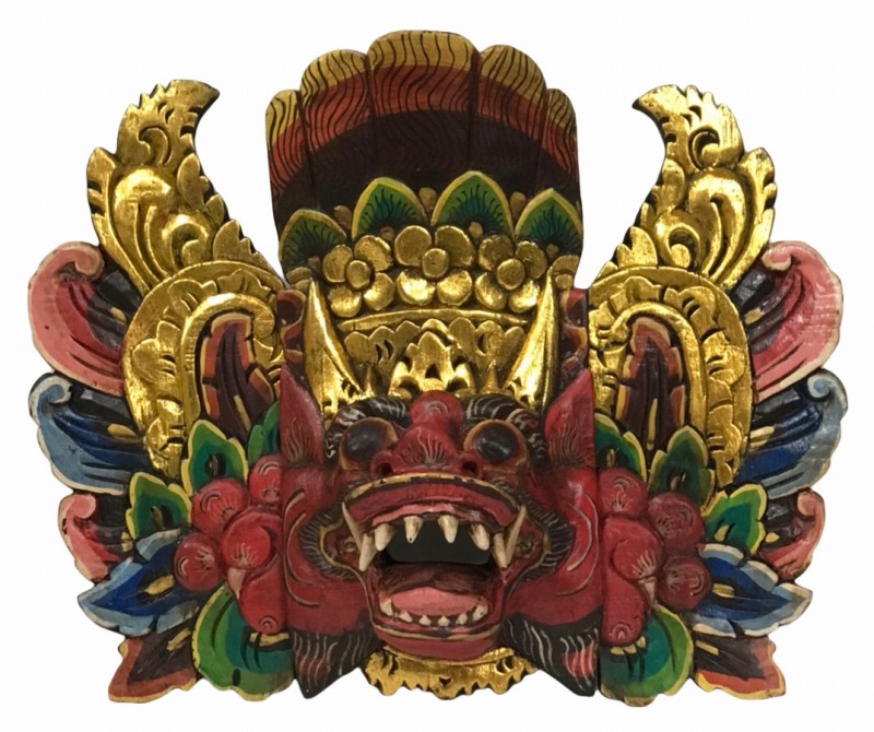 楽天市場】木製ガルーダ30（お面）緑【バリ・アジアン雑貨バリ