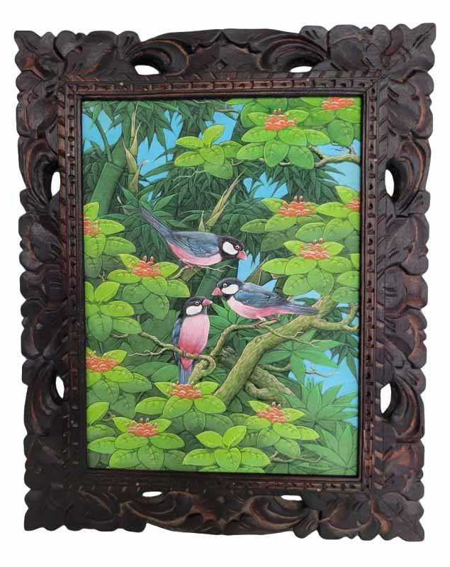 楽天市場】鳥の楽園 Paradise of birds 52X42 Padang Tegal DEWA PUTU