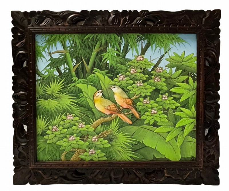 楽天市場】鳥の楽園 Paradise of birds 52X42 Padang Tegal DEWA PUTU