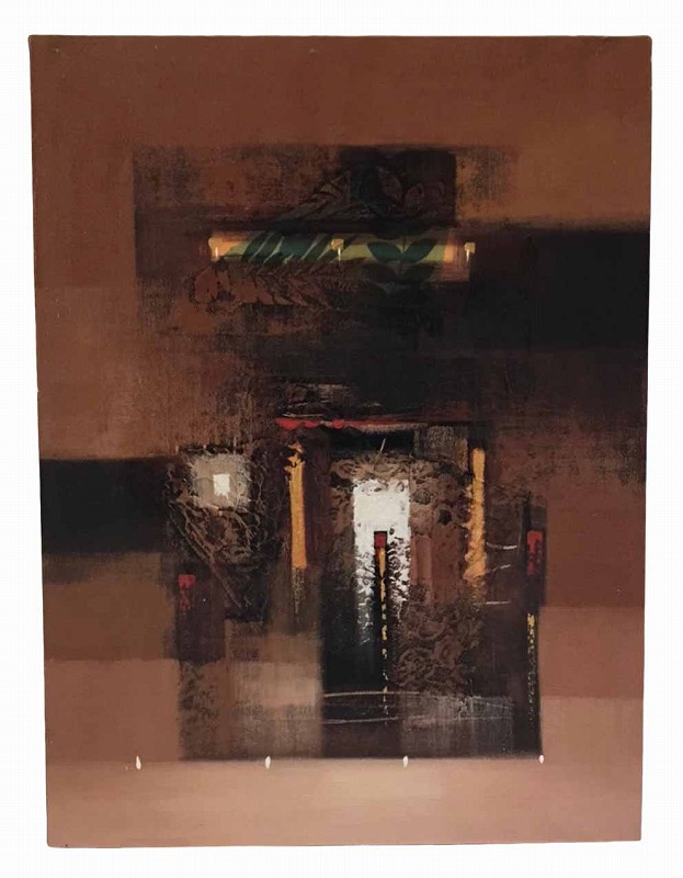 抽象画 ブラウン系 【バリ直輸入】バリ絵画 アートパネル モダン モダンアート 高級ホテル御用達 ヴィラ リゾート バリインテリア バリアート バリ風 カラフル アジアンインテリア リビング おしゃれ【バリ・アジアン雑貨バリパラダイス】