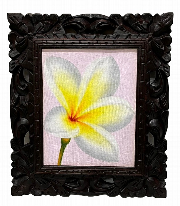 楽天市場】【送料無料！】バリ絵画 プルメリア ピンク（PA-100pi