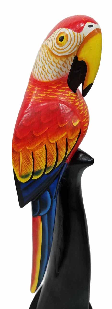 天然木オウム40 赤 バリ アジアン雑貨バリパラダイス Marcsdesign Com