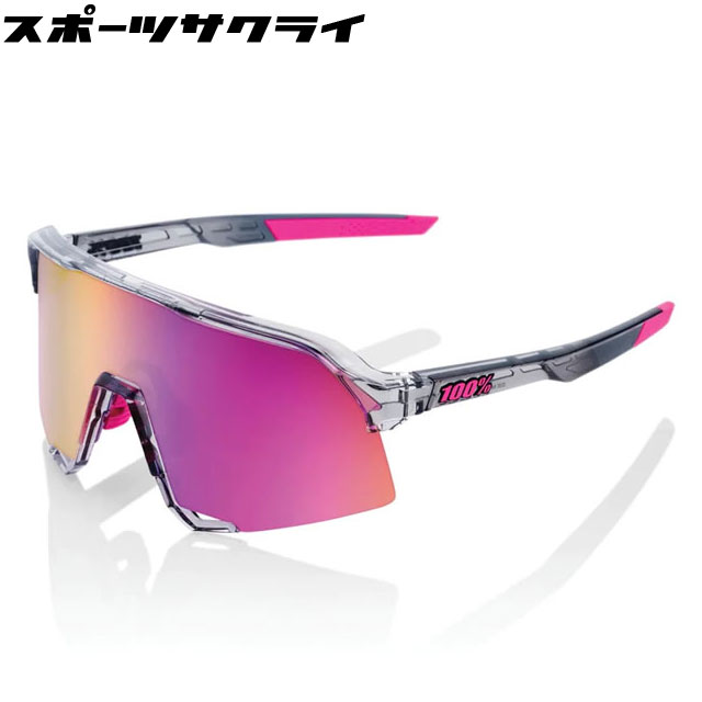 【100%/ワンハンドレッド】 サングラス S3 Polished Translucent Grey Purple Multilayer Mirror Lens 一般 大人 60005-00017画像