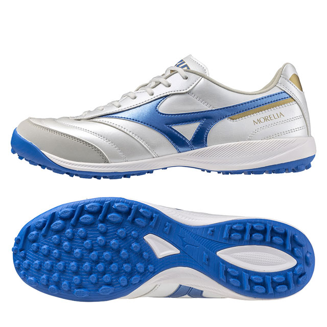 楽天市場】ミズノ モレリア SALA ELITE TF ホワイト ブルー フットサル