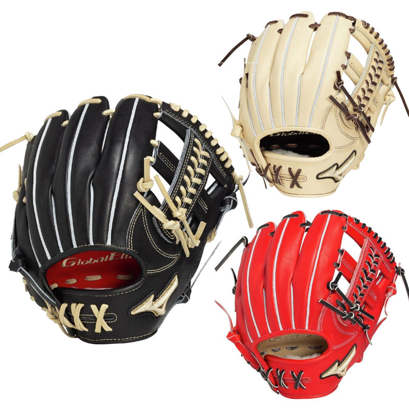 ミズノ 硬式グラブ グローバルエリート Professional Selection 紅林型 野球 グローブ 一般 大人 【硬式内野手用／サイズ9】 1AJGH33323