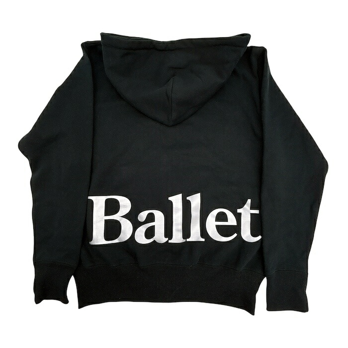【お買い物マラソン ポイント2倍】バレエ ジャージ バレエ パーカー 黒 Ballet ブラック キッズ ジュニア 子供 大人 ジュニア レディース バレエ発表会 プレゼント おすすめ おしゃれ かわいい 人気 ポアント バレリーナバレエ コア ballet ballerina 楽屋着 通販