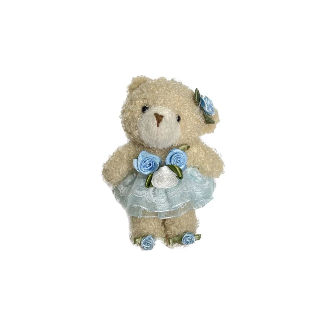 楽天市場】くま チャーム ぬいぐるみ ストラップ フロリナ王女 ブルー