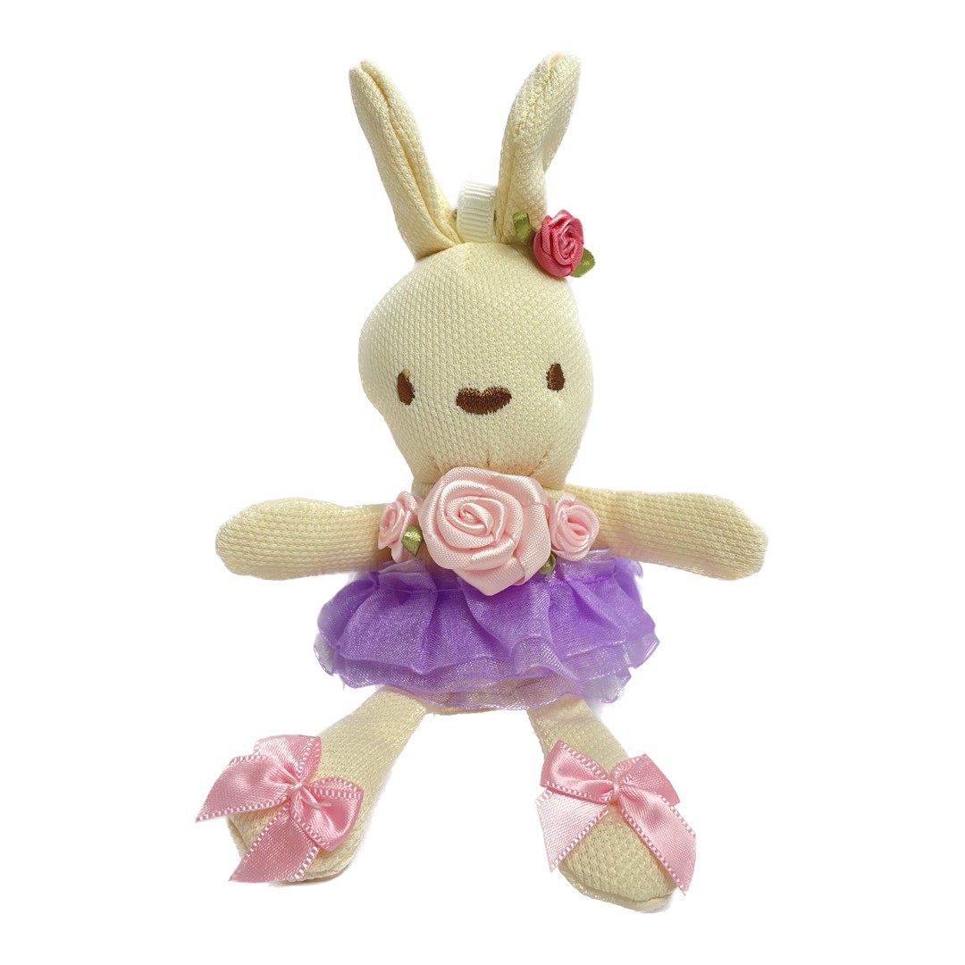楽天市場】うさぎ ぬいぐるみ ストラップ チャーム バレリーナ