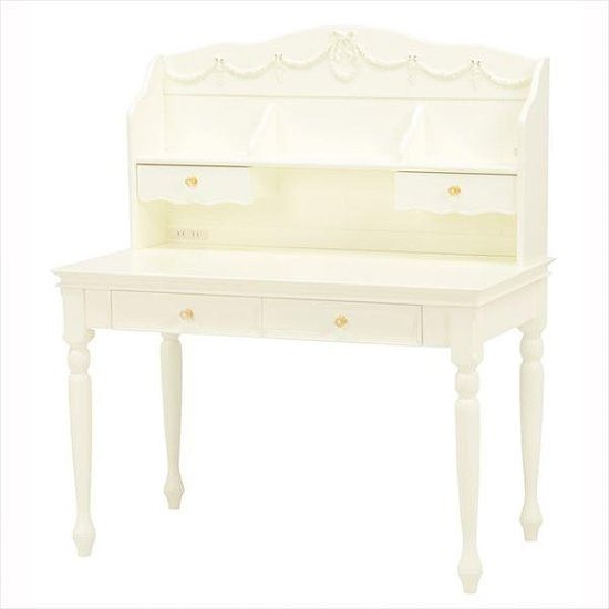 デスク RT-1851 WH ホワイトKIDS FURNITURE キッズ 子供 お姫様 アンティークホワイト 白インテリア おしゃれ 姫家具 机 学習机