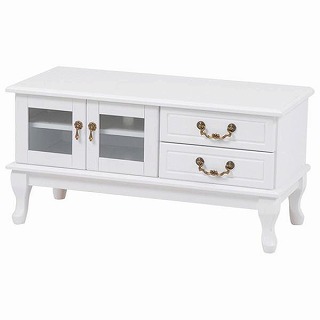 【お買い物マラソン ポイント2倍】テレビ台 MTV-6321WH ホワイト リビング収納 ホワイト 白 白家具 姫系 可愛い 大人可愛い 収納家具 フェミニン エレガント 収納棚 猫脚 お洒落 アンティーク風 北欧 韓国 ホワイト