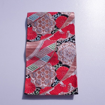 袋帯【レンタル】赤色+金糸,六通柄,着物帯,衣装,428X31cm｜バレエと音楽のバレリーナート
